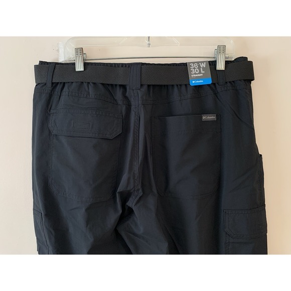 Columbia Men's Silver Ridge Omni-Shade Regular Fit Cargo Pants Size 36x30 Black - Picture 5 of 8